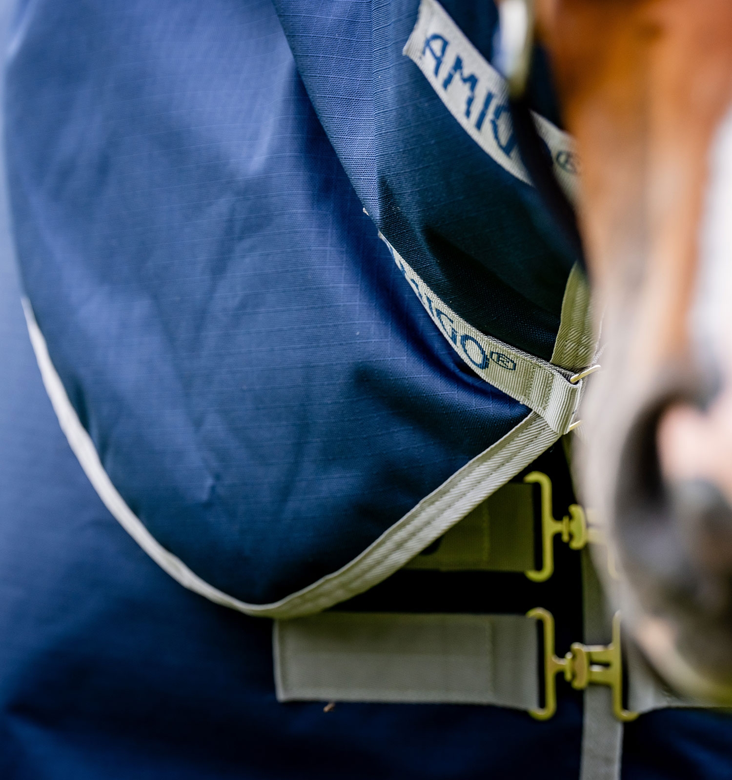 Horseware Amigo Ripstop 900D Plus Turnout 100g Navy/Titanium Grey – Bild 5